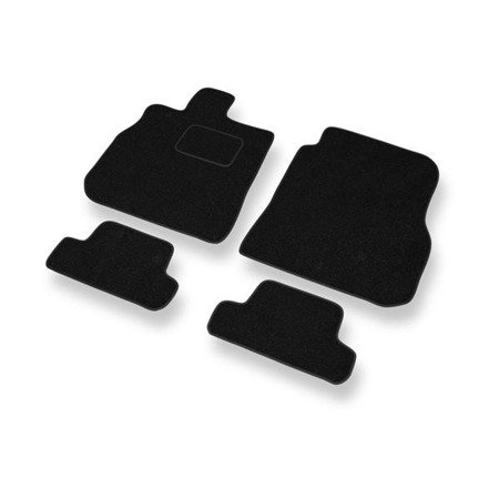 Tapis de sol feutre pour Mitsubishi Eclipse IV (2006-2011) - tapis de voiture - noir - DGS Autodywan