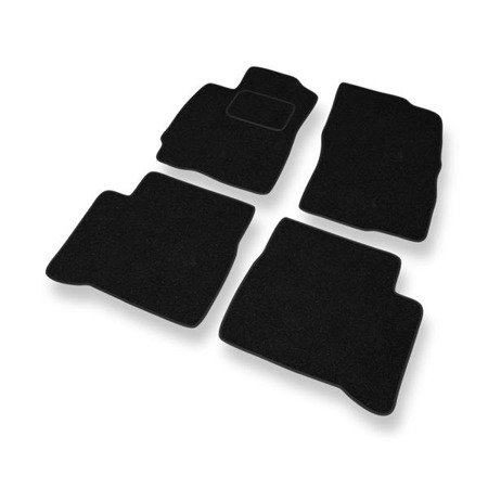 Tapis de sol feutre pour Mitsubishi Outlander I (2001-2006) - tapis de voiture - noir - DGS Autodywan