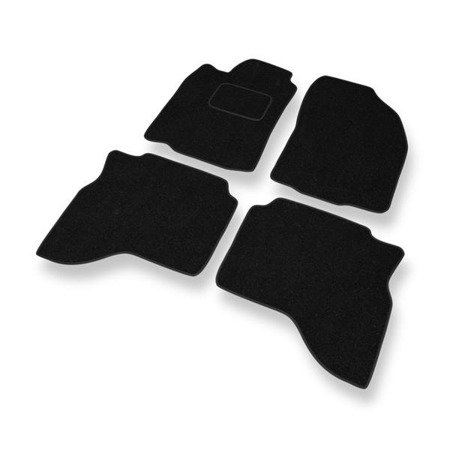 Tapis de sol feutre pour Mitsubishi Pajero Sport I (1996-2008) - tapis de voiture - noir - DGS Autodywan