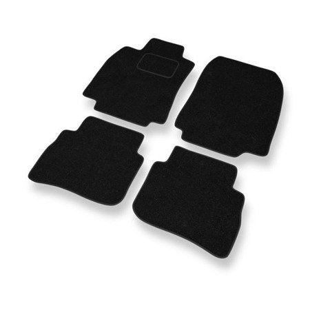 Tapis de sol feutre pour Nissan Tiida I C11 (2004-2012) - tapis de voiture - noir - DGS Autodywan