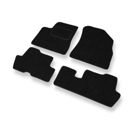 Tapis de sol feutre pour Peugeot 5008 I (2009-2016) - tapis de voiture - noir - DGS Autodywan