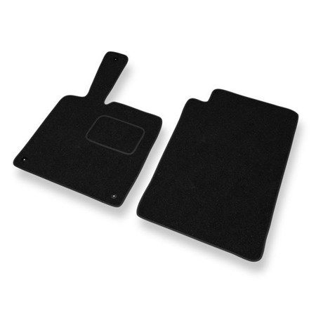 Tapis de sol feutre pour Smart ForTwo II (2007-2013) - tapis de voiture - noir - DGS Autodywan