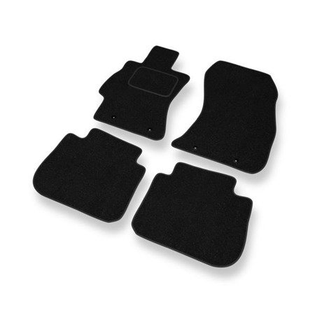 Tapis de sol feutre pour Subaru Legacy V (2009-2015) - tapis de voiture - noir - DGS Autodywan