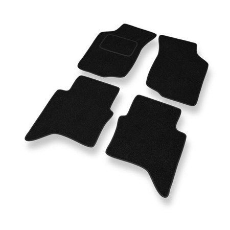 Tapis de sol feutre pour Toyota Hilux VII (2005-2016) - tapis de voiture - noir - DGS Autodywan