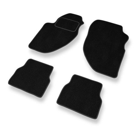 Tapis de sol velours pour Alfa Romeo 166 I (1998-2003) - Premium tapis de voiture - noir - DGS Autodywan