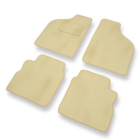 Tapis de sol velours pour Alfa Romeo 33 II (1990-1995) - Premium tapis de voiture - beige - DGS Autodywan