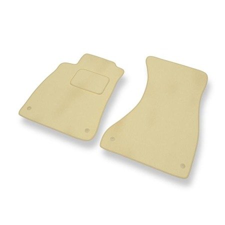 Tapis de sol velours pour Audi A4 B9 (2015-....) - Premium tapis de voiture - beige - DGS Autodywan