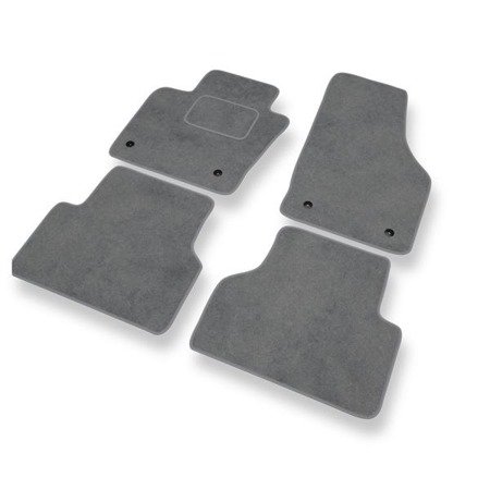 Tapis de sol velours pour Audi Q3 I 8U (2011-2018) - Premium tapis de voiture - gris - DGS Autodywan