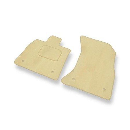 Tapis de sol velours pour Audi Q5 II (2017-....) - Premium tapis de voiture - beige - DGS Autodywan