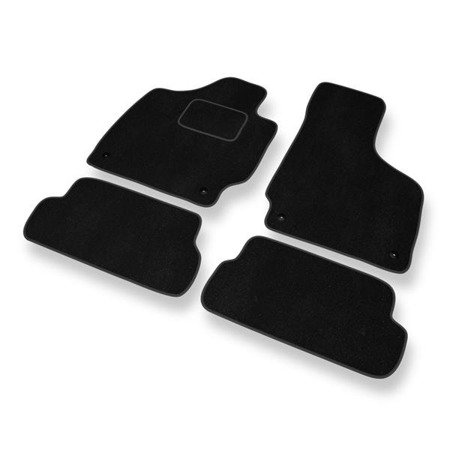 Tapis de sol velours pour Audi TT II 8J (2006-2014) - Premium tapis de voiture - noir - DGS Autodywan