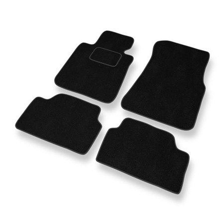 Tapis de sol velours pour BMW 1 F20 (2011-2019) - Premium tapis de voiture - noir - DGS Autodywan