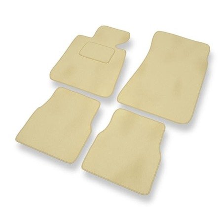 Tapis de sol velours pour BMW 3 M3 I E30 (1985-1992) - Premium tapis de voiture - beige - DGS Autodywan