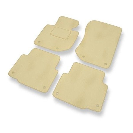 Tapis de sol velours pour BMW 3 M3 II E36 (1992-1999) - Premium tapis de voiture - beige - DGS Autodywan