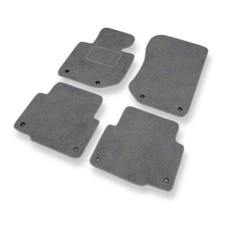 Tapis de sol velours pour BMW 3 M3 II E36 (1992-1999) - Premium tapis de voiture - gris - DGS Autodywan