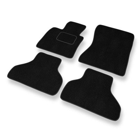 Tapis de sol velours pour BMW X5 II E70 (2007-2013) - Premium tapis de voiture - noir - DGS Autodywan