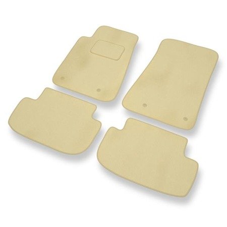 Tapis de sol velours pour Chevrolet Camaro V (2009-2015) - Premium tapis de voiture - beige - DGS Autodywan