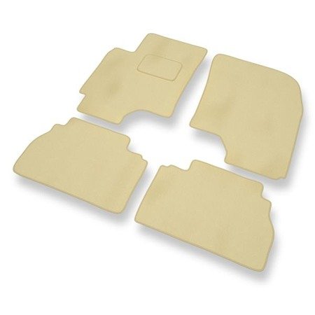 Tapis de sol velours pour Chevrolet Epica (2006-2011) - Premium tapis de voiture - beige - DGS Autodywan