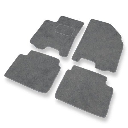 Tapis de sol velours pour Chevrolet Lacetti (2003-2009) - Premium tapis de voiture - gris - DGS Autodywan