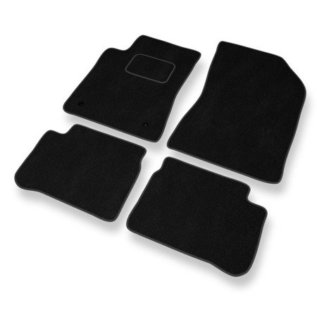 Tapis de sol velours pour Citroen C3 III (2016-....) - Premium tapis de voiture - noir - DGS Autodywan