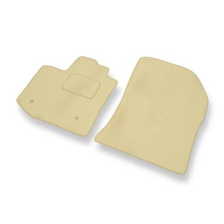 Tapis de sol velours pour Dacia Lodgy (2012-....) - Premium tapis de voiture - beige - DGS Autodywan