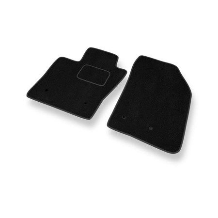 Tapis de sol velours pour Fiat 500X (2015-....) - Premium tapis de voiture - noir - DGS Autodywan