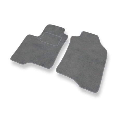 Tapis de sol velours pour Fiat Panda III (2012-....) - Premium tapis de voiture - gris - DGS Autodywan