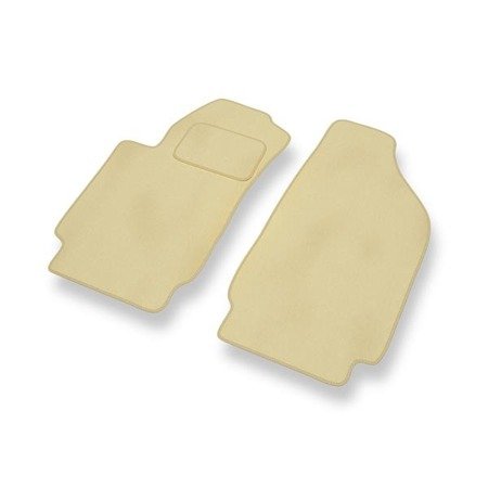 Tapis de sol velours pour Fiat Stilo (2001-2008) - Premium tapis de voiture - beige - DGS Autodywan