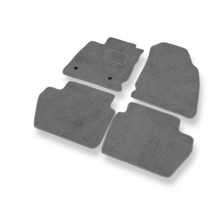 Tapis de sol velours pour Ford EcoSport (2018-....) - Premium tapis de voiture - gris - DGS Autodywan