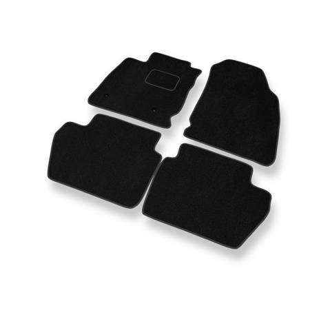 Tapis de sol velours pour Ford EcoSport (2018-....) - Premium tapis de voiture - noir - DGS Autodywan