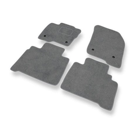 Tapis de sol velours pour Ford S-Max II (2015-....) - Premium tapis de voiture - gris - DGS Autodywan