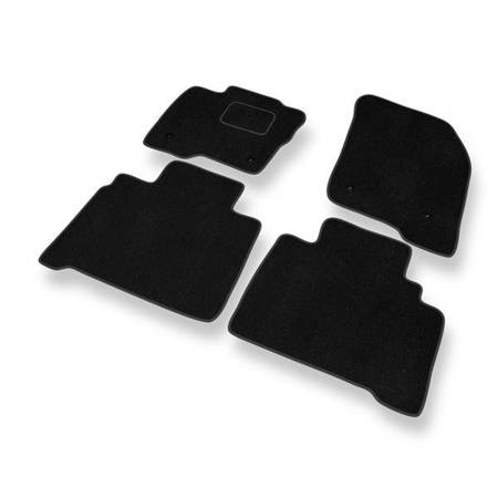 Tapis de sol velours pour Ford S-Max II (2015-....) - Premium tapis de voiture - noir - DGS Autodywan