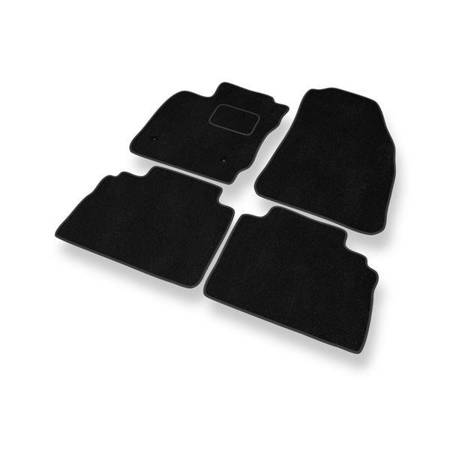 Tapis de sol velours pour Ford Transit Courier (5-places) (2014-....) - Premium tapis de voiture - noir - DGS Autodywan