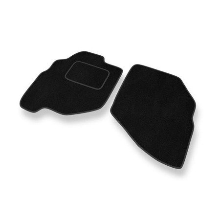 Tapis de sol velours pour Honda Jazz II (2002-2008) - Premium tapis de voiture - noir - DGS Autodywan