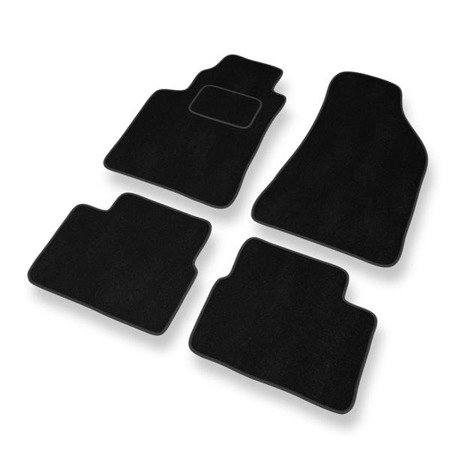 Tapis de sol velours pour Lancia Delta III (2008-....) - Premium tapis de voiture - noir - DGS Autodywan