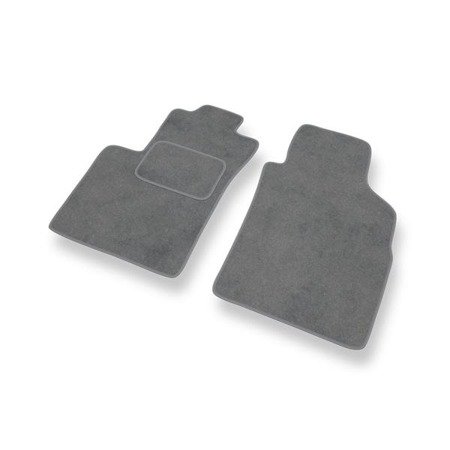 Tapis de sol velours pour Lancia Ypsilon IV (2011-....) - Premium tapis de voiture - gris - DGS Autodywan