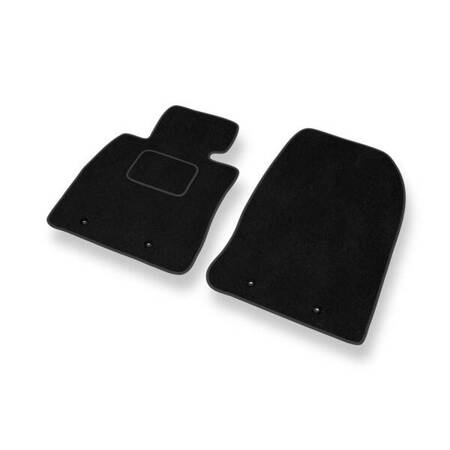 Tapis de sol velours pour Mazda 2 IV (2014-....) - Premium tapis de voiture - noir - DGS Autodywan