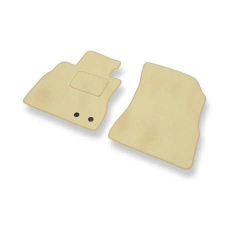 Tapis de sol velours pour Nissan Note E12 (2013-2016) - Premium tapis de voiture - beige - DGS Autodywan