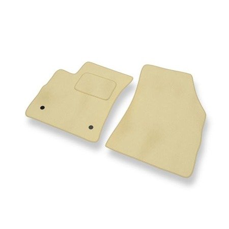 Tapis de sol velours pour Renault Megane IV (2016-....) - Premium tapis de voiture - beige - DGS Autodywan