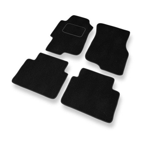 Tapis de sol velours pour Rover 45 (1999-2005) - Premium tapis de voiture - noir - DGS Autodywan