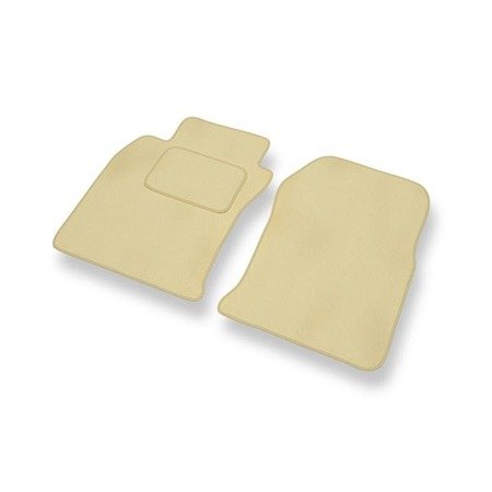 Tapis de sol velours pour Toyota Land Cruiser J120 (2002-....) - Premium tapis de voiture - beige - DGS Autodywan