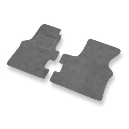 Tapis de sol velours pour Volkswagen Transporter T4 (Boîte de vitesse manuelle) (1990-2003) - Premium tapis de voiture - gris - DGS Autodywan