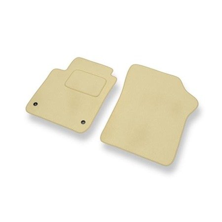 Tapis de sol velours pour Volkswagen up! I (2011-....) - Premium tapis de voiture - beige - DGS Autodywan