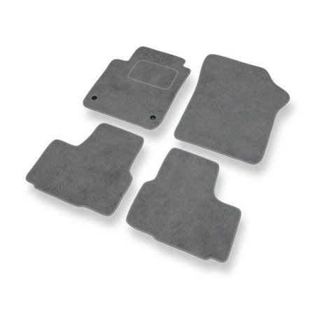 Tapis de sol velours pour Volkswagen up! I (2011-....) - Premium tapis de voiture - gris - DGS Autodywan