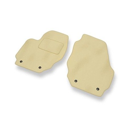 Tapis de sol velours pour Volvo S60 II (2010-....) - Premium tapis de voiture - beige - DGS Autodywan