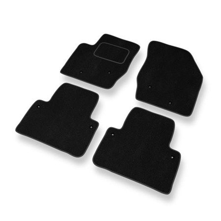 Tapis de sol velours pour Volvo XC90 Q5 (2002-2014) - Premium tapis de voiture - noir - DGS Autodywan