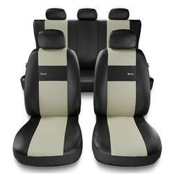 Housses de siège universelles pour Alfa Romeo 156 I, II (1997-2007) - housse siege voiture universelles - couverture siege - beige - Auto-Dekor - X-Line