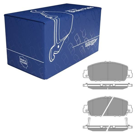 Plaquettes de frein pour Honda Accord IX Coupé, Berline (2012-2018) - Tomex - TX 19-98 (essieu avant)