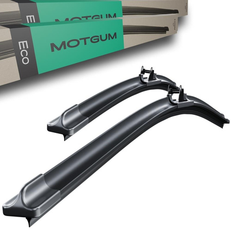 Balais d'essuie-glace de pare-brise pour Nissan Qashqai II Crossover (12.2013-2021) - essuie-glace pour lunette avant - kit essuie glaces - Motgum - balais plats ECO