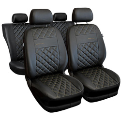Housses de siège universelles pour Audi Q7 I, II (2005-....) - housse siege voiture universelles - couverture siege conducteur - vert - Auto-Dekor - Elegance 1+1592