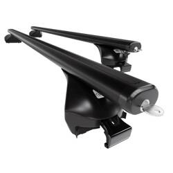 Barres de toit en Aluminium pour Audi Q3 II SUV (2019-....) - Porte-Bagages de Voiture noir - Amos - Boss - Aero - rails intégrés